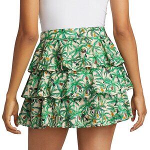 FARM Rio, Green Mini Skirt -- SMALL